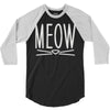 meow cute cat face 3/4 Sleeve Shirt