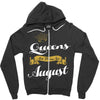 queens are born in august Zipper Hoodie