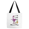 mama &amp; pizza dinasour Tote Bags