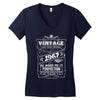Vintage Aged To Perfection 1967 Women's V-Neck T-Shirt