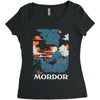 visit mordor Women's Triblend Scoop T-shirt