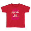 Celebrating With the 8th Birthday Queen Toddler T-shirt