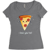 i love pizza! Women's Triblend Scoop T-shirt