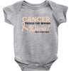Cancer Picked The Wrong Diva Baby Bodysuit