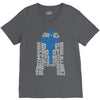 r2d2 typography V-Neck Tee