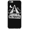 white ink camping is in tents funny iPhone 6/6s Case