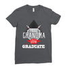 [granma name]proud grandma graduate 2018. Ladies Fitted T-Shirt