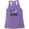 i love usa Racerback Tank