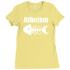 atheism fish skeleton Ladies Fitted T-Shirt