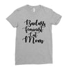 badass feminist cat mom Ladies Fitted T-Shirt