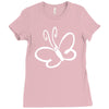 butterfly sticker vinyl Ladies Fitted T-Shirt