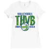 volleyball thvb tampa high Ladies Fitted T-Shirt