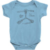 flux capacitor Baby Bodysuit