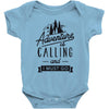 adventure calling and i must go woods ex Baby Bodysuit