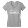 mom hair don't care Women's V-Neck T-Shirt