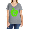 apple pi Ladies Curvy T-Shirt