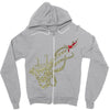 caution octopus&rsquo; may be larger than it appears Zipper Hoodie