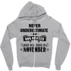 never underestimate an old man who was born in november Zipper Hoodie