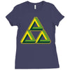 triforce illusion zelda Ladies Fitted T-Shirt