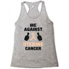 Me Against Uterine Cancer Racerback Tank
