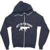 get to the point Zipper Hoodie