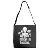 aliens we dont believe in humans Adjustable Strap Totes