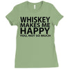 whiskey makes me happy you not so much Ladies Fitted T-Shirt