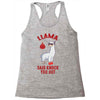boxing llama Racerback Tank