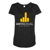 antisocial Maternity Scoop Neck T-shirt