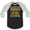 algorithm word used by programmers 3/4 Sleeve Shirt