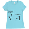 be together it's complicated math Ladies Fitted T-Shirt