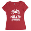 v t shirt inspired by deadliest catch   on the crab. Women's Triblend Scoop T-shirt