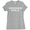 veggie rule Ladies Fitted T-Shirt