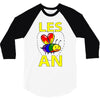 gay pride parade lgbt lesbian gay bi trans queer pan light 3/4 Sleeve Shirt