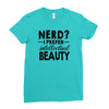 nerd.. Ladies Fitted T-Shirt