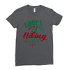 Daddy Hiking Buddy Mountains Ladies Fitted T-Shirt