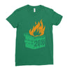 2016 dumpster fire (2) Ladies Fitted T-Shirt