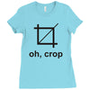 oh crop Ladies Fitted T-Shirt