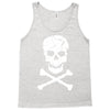skull and crossbones pirate neon Tank Top