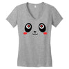 panda face Women's V-Neck T-Shirt