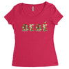 bebe Women's Triblend Scoop T-shirt