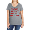 Tacos Are My Favorite Emotion Ladies Curvy T-Shirt