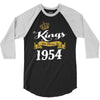 kings are born in 1954 3/4 Sleeve Shirt