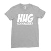 hug machine funny joke Ladies Fitted T-Shirt