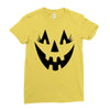 beauty face pumpkin Ladies Fitted T-Shirt