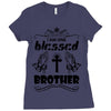 I Am One Blessed Brother Ladies Fitted T-Shirt