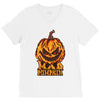 mad halloween pumpkin V-Neck Tee