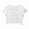 wish you were beer Crop Top