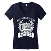 worlds best butcher Women's V-Neck T-Shirt