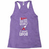 i bake because punching people is frowned upon Racerback Tank
